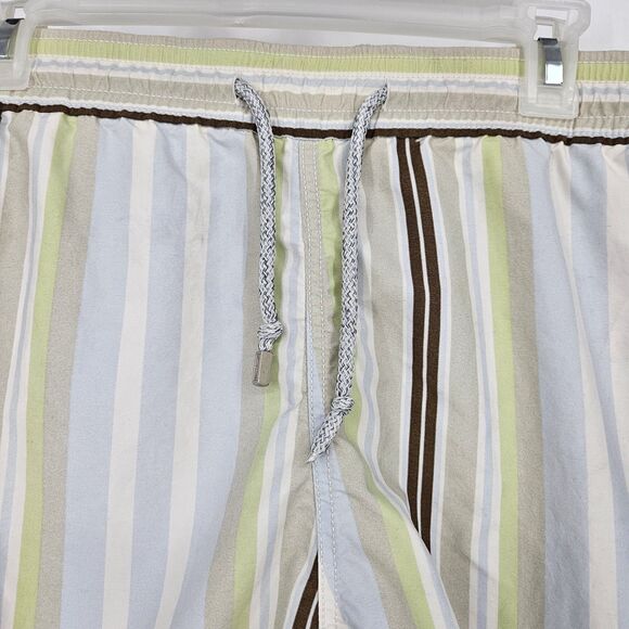 Vilebrequin Swim Trunks Mens XXL Striped Shorts No Liner‎ Multiple FLAWS - Picture 2 of 16